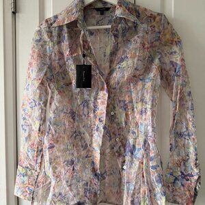 Massimo Dutti Flower Pattern Shirt